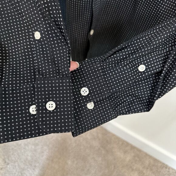 Lauren Ralph Lauren Black Label Shirt Mens Size 15 32/33 Slim Fit Performance - Picture 4 of 12